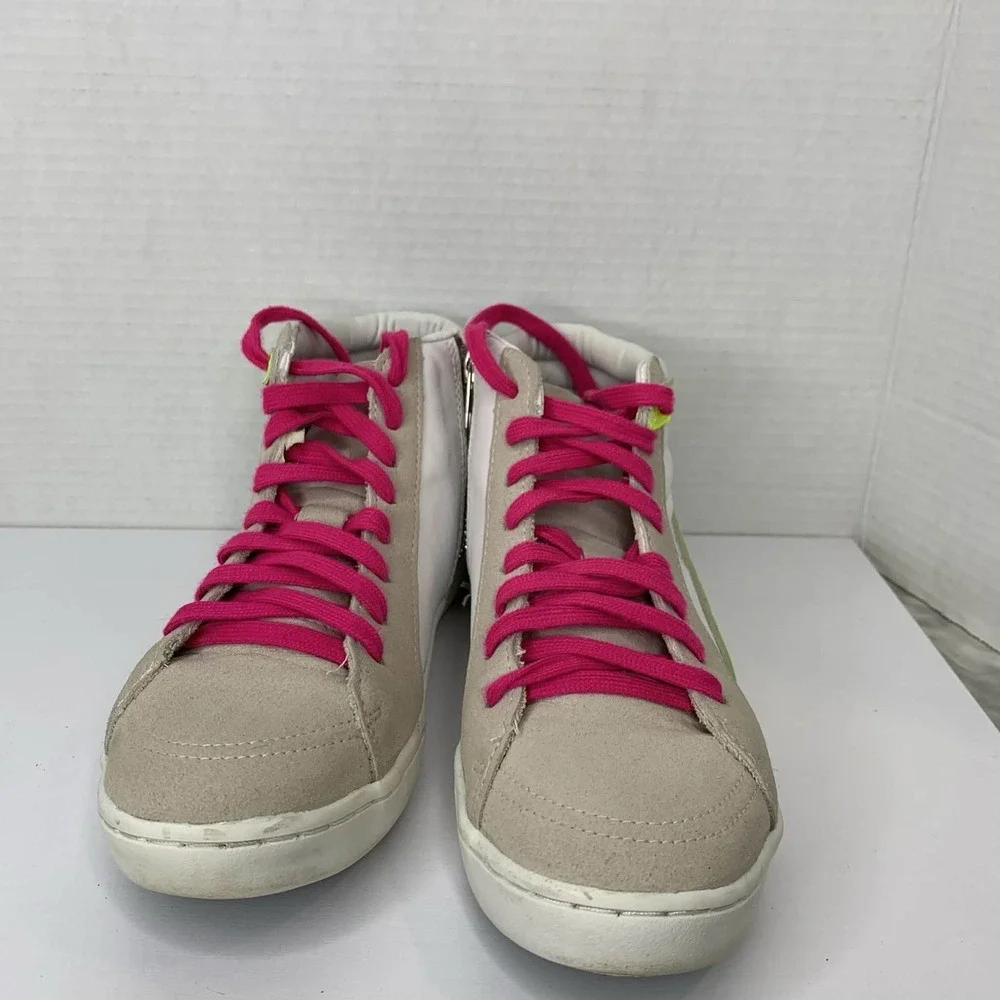 Justice Little Girl & Big Girl Mid Court Sneaker, Sizes 6